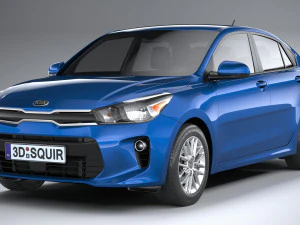 Kia Rio Sedan 2018-2020 3D Model