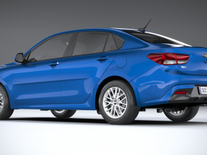 Kia Rio Sedan 2018-2020 3D 모델