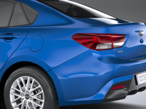 Kia Rio Sedan 2018-2020 3D 모델