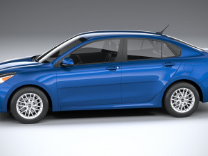 Kia Rio Sedan 2018-2020 3D 모델