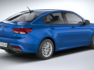 Kia Rio Sedan 2018-2020 3D 모델