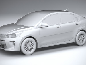 Kia Rio Sedan 2018-2020 3D 모델