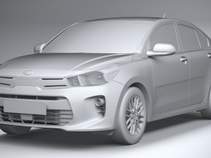 Kia Rio Sedan 2018-2020 3D 모델