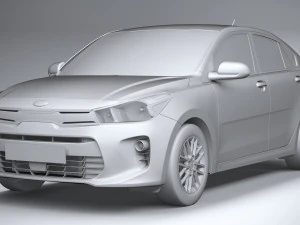 Kia Rio Sedan 2018-2020 3D Model