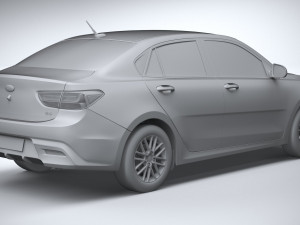 Kia Rio Sedan 2018-2020 3D 모델