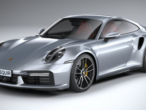 Porsche 911 Turbo S 2021 Model 3D