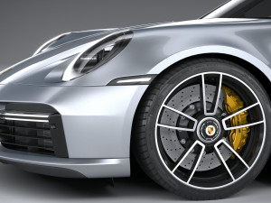 Porsche 911 Turbo S 2021 Model 3D