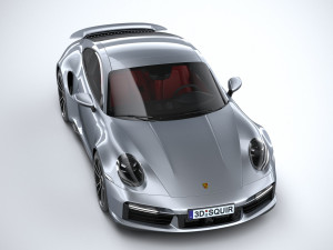 Porsche 911 Turbo S 2021 Model 3D