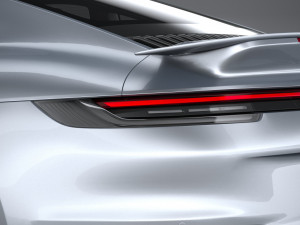 Porsche 911 Turbo S 2021 Model 3D