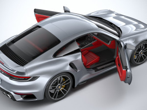 Porsche 911 Turbo S 2021 Model 3D