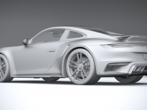 Porsche 911 Turbo S 2021 Model 3D