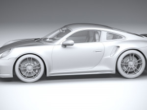 Porsche 911 Turbo S 2021 Model 3D