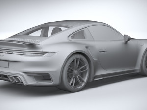 Porsche 911 Turbo S 2021 Model 3D