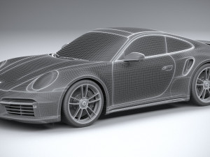 Porsche 911 Turbo S 2021 Model 3D