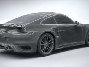 Porsche 911 Turbo S 2021 Model 3D