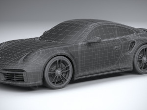 Porsche 911 Turbo S 2021 Model 3D