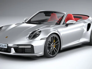 Porsche 911 Turbo S Cabrio 2021 3D Model