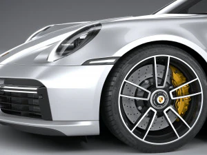 Porsche 911 Turbo S Cabrio 2021 3D Model