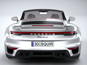 Porsche 911 Turbo S Cabrio 2021 3D Model