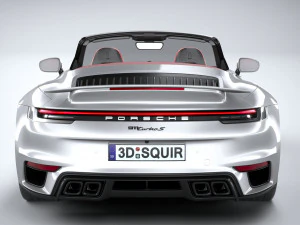 Porsche 911 Turbo S Cabrio 2021 3D Model