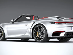 Porsche 911 Turbo S Cabrio 2021 3D Model