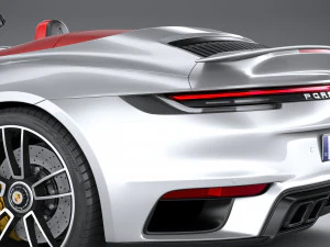 Porsche 911 Turbo S Cabrio 2021 3D Model