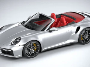 Porsche 911 Turbo S Cabrio 2021 3D Model