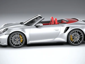 Porsche 911 Turbo S Cabrio 2021 3D Model
