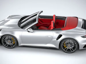Porsche 911 Turbo S Cabrio 2021 3D Model