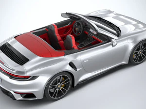 Porsche 911 Turbo S Cabrio 2021 3D Model