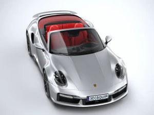 Porsche 911 Turbo S Cabrio 2021 3D Model