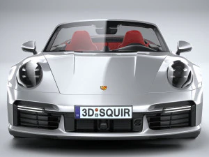 Porsche 911 Turbo S Cabrio 2021 3D Model