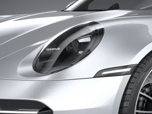 Porsche 911 Turbo S Cabrio 2021 3D Model