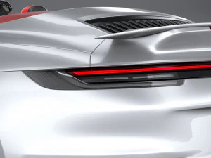 Porsche 911 Turbo S Cabrio 2021 3D Model