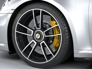 Porsche 911 Turbo S Cabrio 2021 3D Model