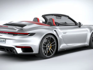 Porsche 911 Turbo S Cabrio 2021 3D Model