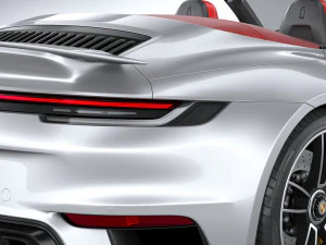 Porsche 911 Turbo S Cabrio 2021 3D Model