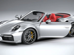 Porsche 911 Turbo S Cabrio 2021 3D Model