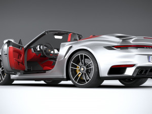 Porsche 911 Turbo S Cabrio 2021 3D Model
