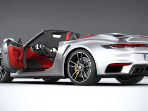 Porsche 911 Turbo S Cabrio 2021 3D Model