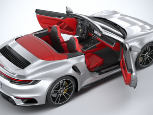 Porsche 911 Turbo S Cabrio 2021 3D Model