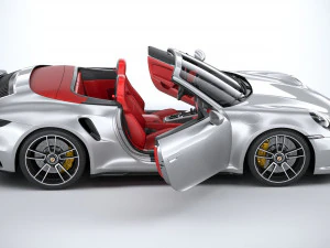 Porsche 911 Turbo S Cabrio 2021 3D Model