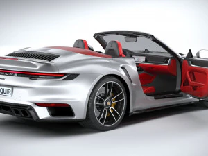 Porsche 911 Turbo S Cabrio 2021 3D Model