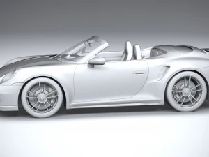 Porsche 911 Turbo S Cabrio 2021 3D Model