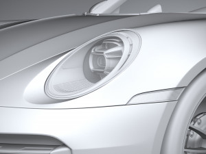 Porsche 911 Turbo S Cabrio 2021 3D Model