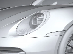 Porsche 911 Turbo S Cabrio 2021 3D Model