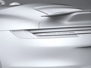 Porsche 911 Turbo S Cabrio 2021 3D Model