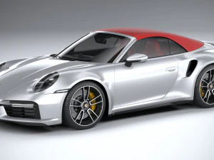 Porsche 911 Turbo S Cabrio 2021 3D Model
