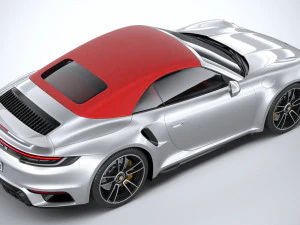 Porsche 911 Turbo S Cabrio 2021 3D Model