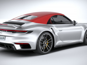 Porsche 911 Turbo S Cabrio 2021 3D Model